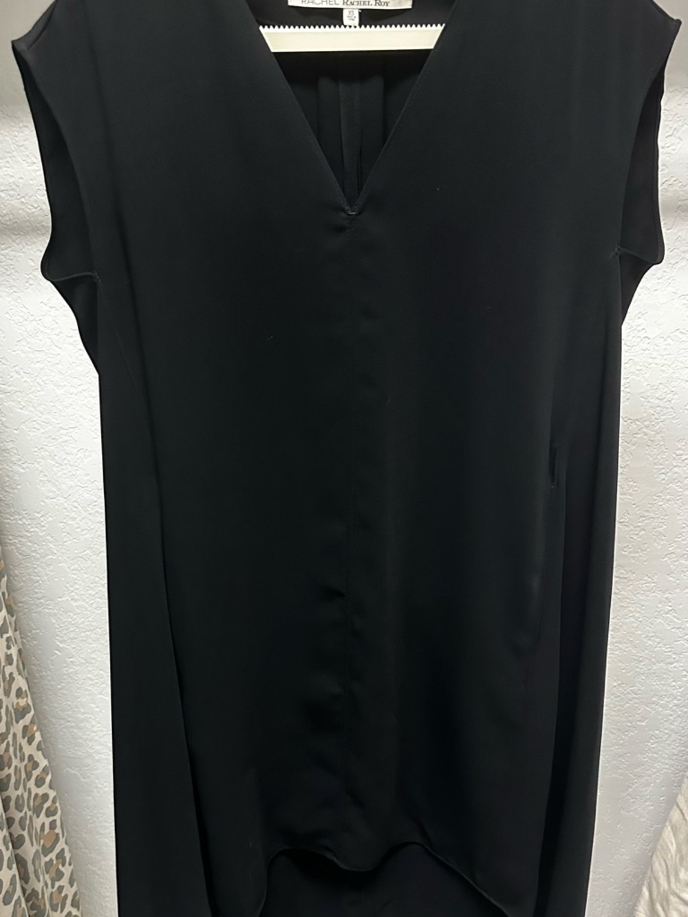 RACHEL Rachel Roy Black V-Neck Dress